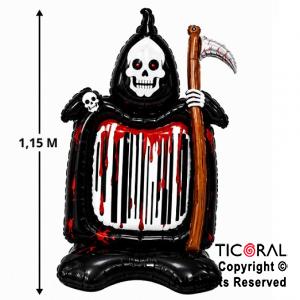 GLOBO METALIZADO HALLOWEEN PARCA 115 CM (U2604-16)